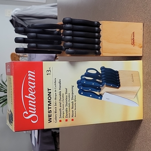 Sunbeam 13pc Westmont Cutlery Block Set - Picture 1 of 12